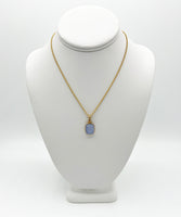 14k Gold Chalcedony Pendant by Richard Hamilton (CHAIN SOLD SEPARATELY)