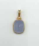 14k Gold Chalcedony Pendant by Richard Hamilton (CHAIN SOLD SEPARATELY)