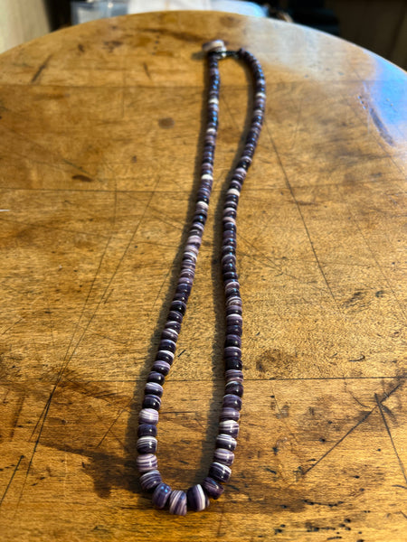 Wampum Necklace 4mm Beads 22in – Claudia