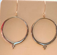 Silver Circles with 3 Circles Earrings