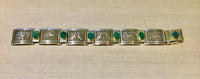 Courtship Picture Bracelet - Silver, Green Aquamarine - Paul D'Olympia, 7in