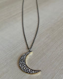 John Apel Diamond Moon Necklace
