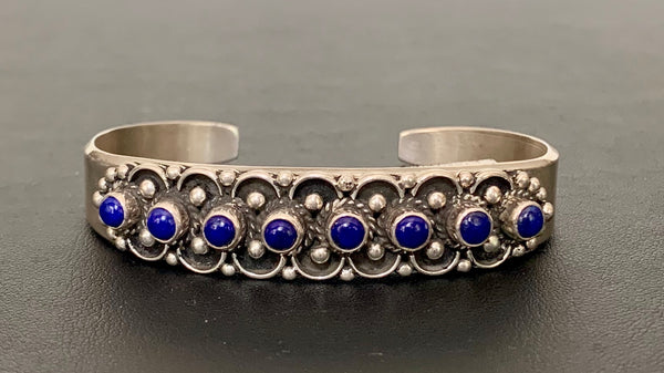 Lapis Sterling Silver Cuff