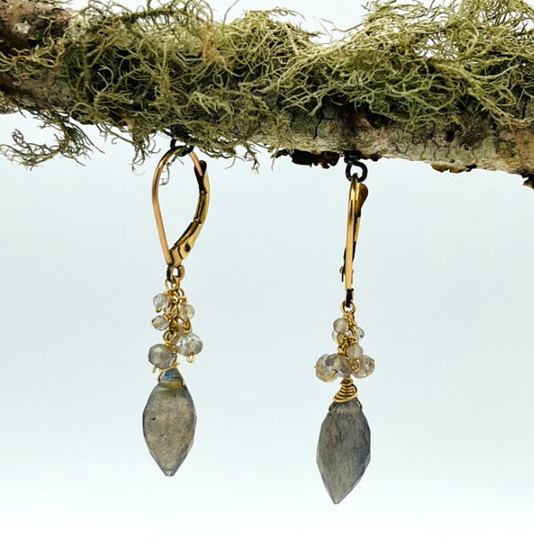 Cascade Labradorite Drop earrings by Brenda