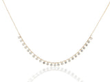 18k Gold John Apel Necklace With Diamond Droplets